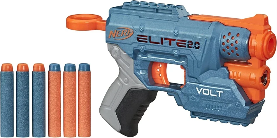 Hasbro Hot Nerf Elite Elite Volt SD-1 Red Flame Launcher Night Patrol Orange Desktop Case Presents A Boy's Birthday Gift