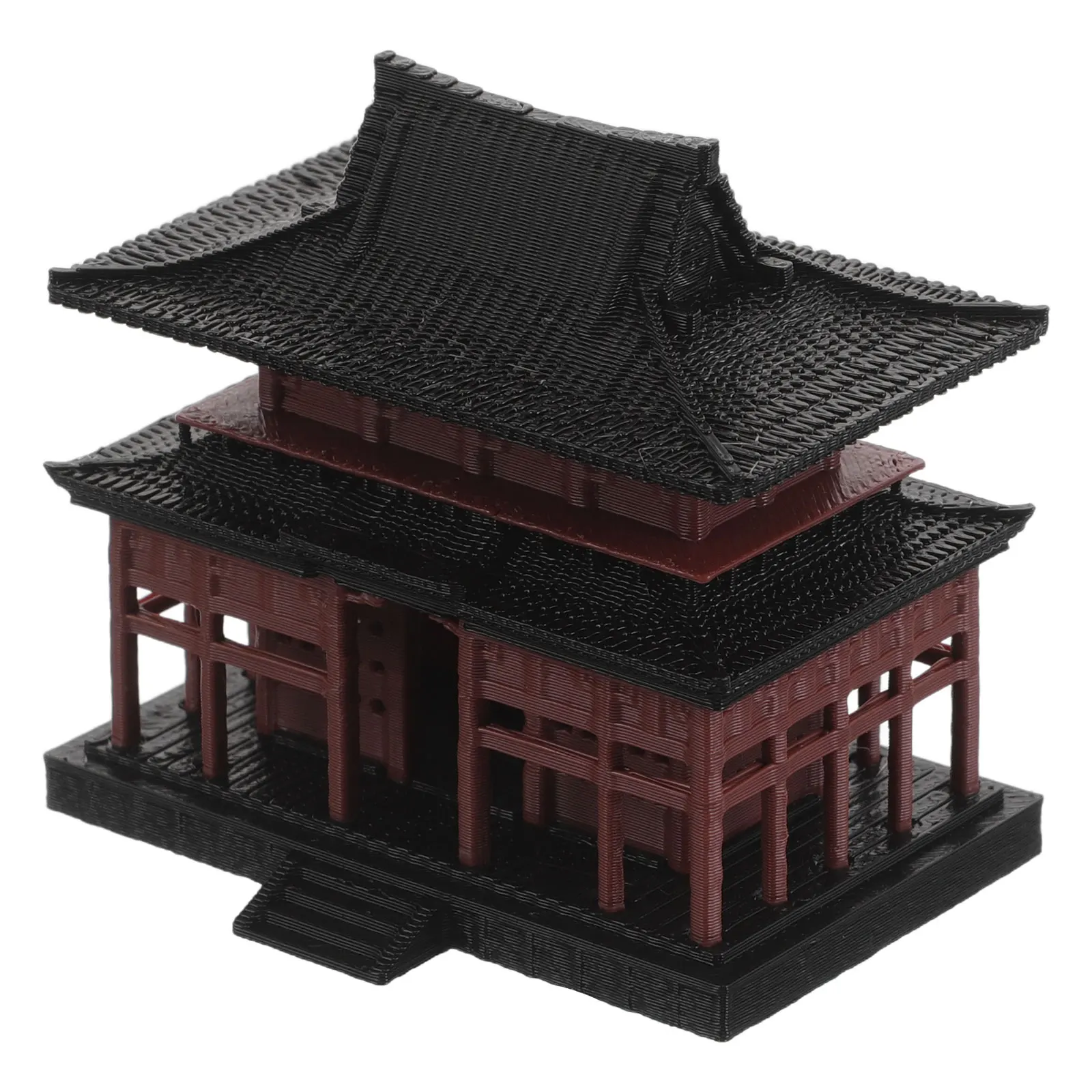 

Vintage Mini Building Ornament 2.1X1.9X1.5Inch Handmade Chinese Pavilion Fish Tank Decor Aquarium Ornament Micro Landscape