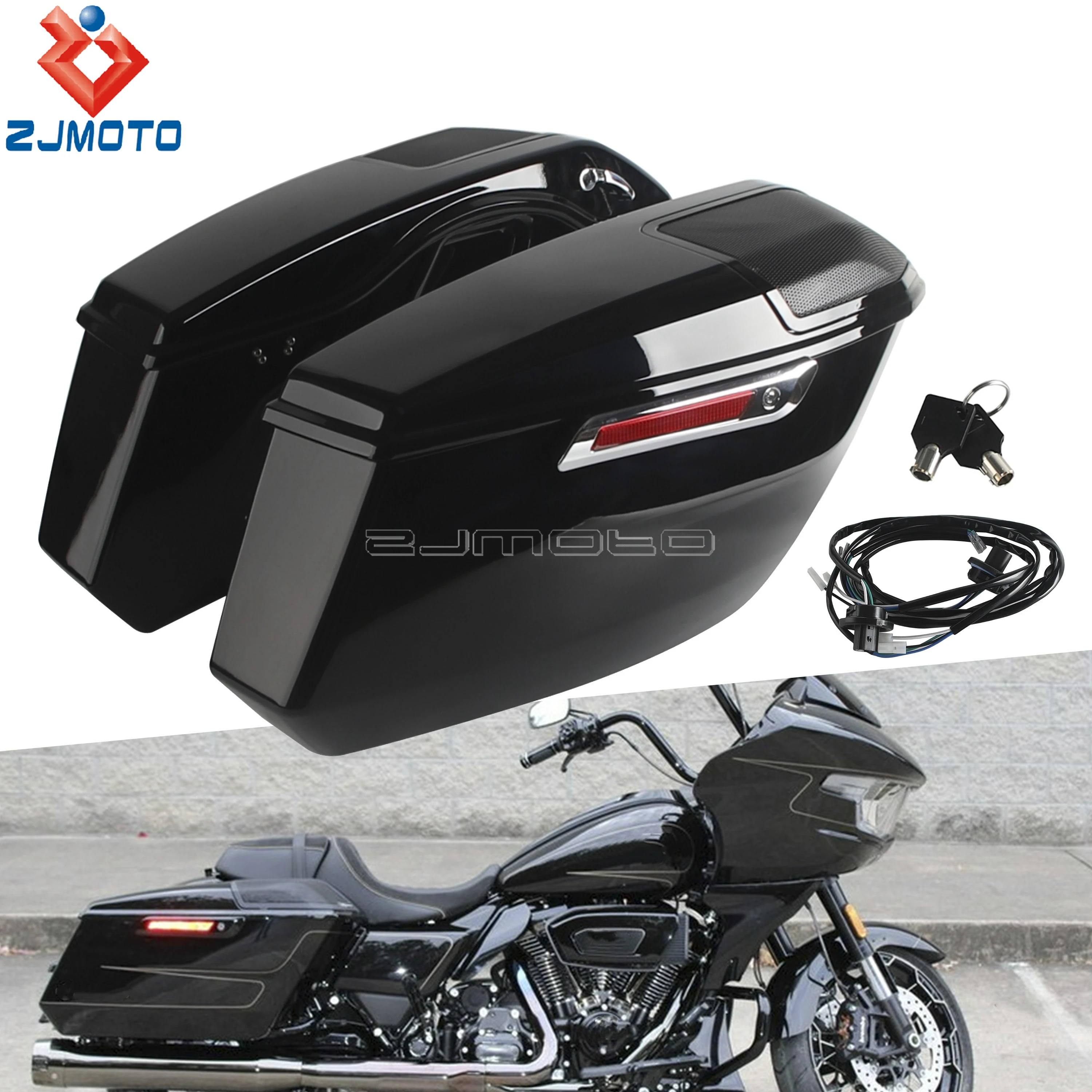 

Rear Trunk Boxese Side Saddlebag For Harley CVO Road Glide FLTRXSE Street Glide FLHXSE 2023-25 CVO Road Glide ST FLTRXSTSE 24-25