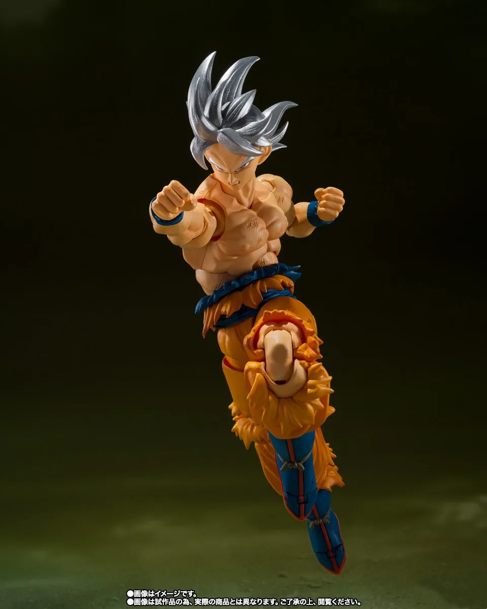 Original BANDAI S.H.Figuarts SON GOKU ULTRAINSTINCT TOYOTAROU Edition Anime Figure Toys PVC Model Collection Action Figurine