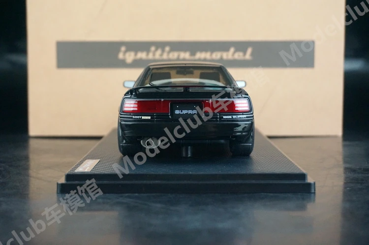 IG 1:18 Supra 3.0GT MA70 أسود JDM محاكاة طبعة محدودة الراتنج معدن ثابت سيارة لعبة مجسمة هدية
