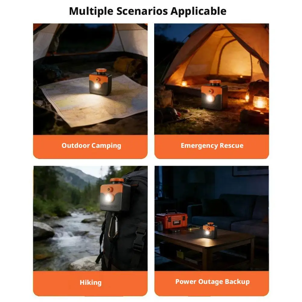 Disaster Relief Salt Water Lamp Creative Outdoor Emergency Rescue Light Handheld Strong Flashlight Camping Backup Lighting Tools