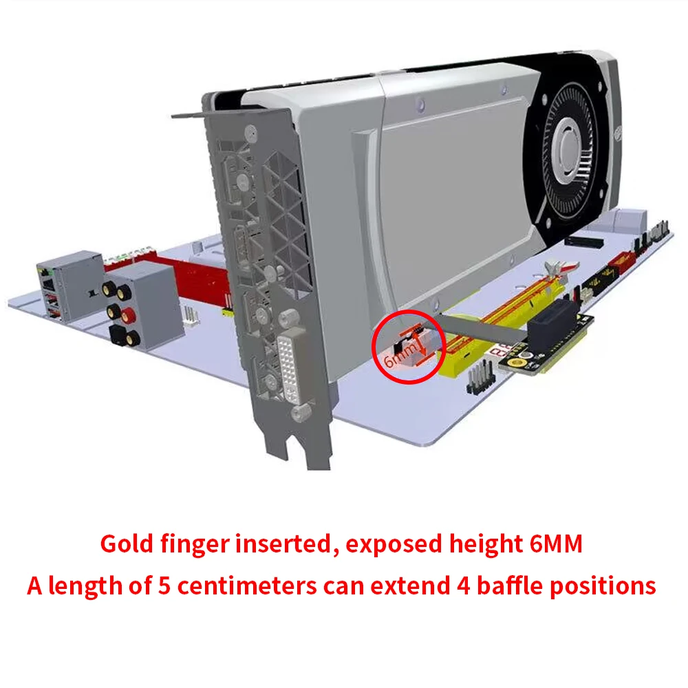 TISHRIC PCIE3.0 1X To X1 Кабель 120 мм Двойной 90-градусный прямоугольный удлинительный кабель PCIE X1 Высокоскоростной удлинитель PCI Express 1X 8 Гбит/с