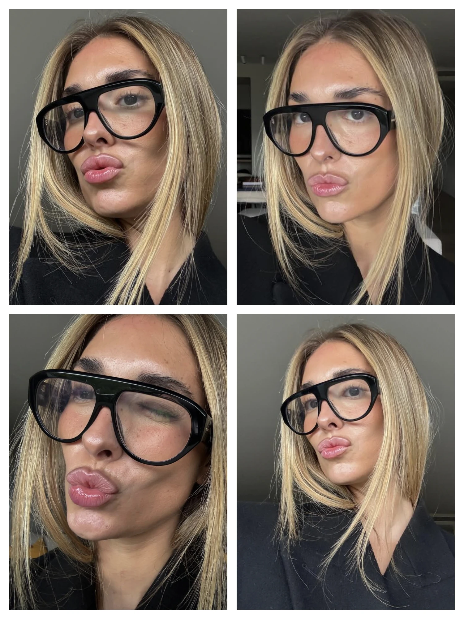 Piloten-Sonnenbrille mit großem Rahmen, Unisex, Übergröße, modische braune Sonnenbrille, Markendesign, Winterbrille – Detail 3