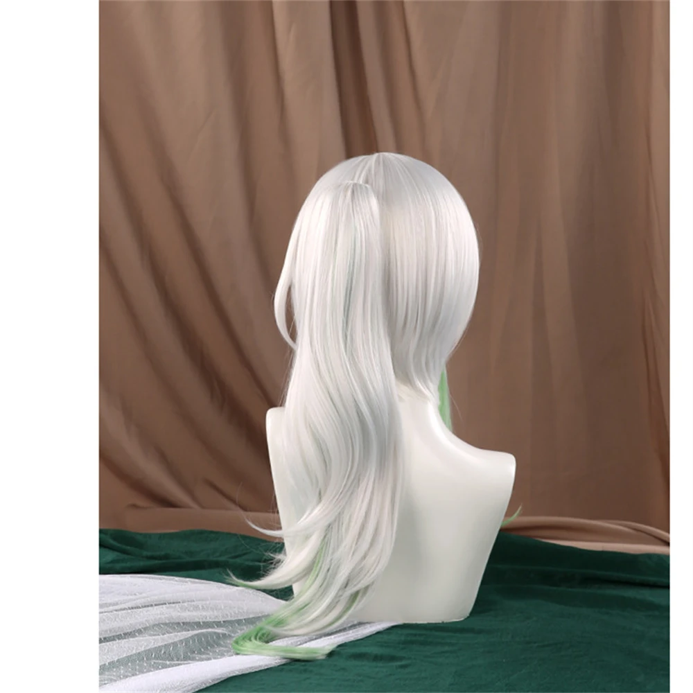 Wig Cosplay Genshin Impact Permainan Cosplay Nahida Wig Rambut Cosplay Natal