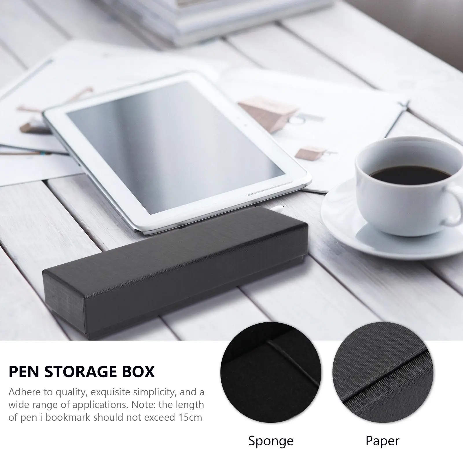 5 Pcs Stationery Gift Box Paper Material Safe Protective Pen Case Student Cardboard Container Bookmarks Storage Box High