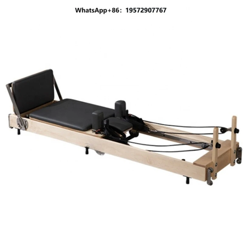 High Quality Adjustable Maple Wood Pilates Reformers Bed for Home Fitness Yoga & Body Building for Gym & Studio Use