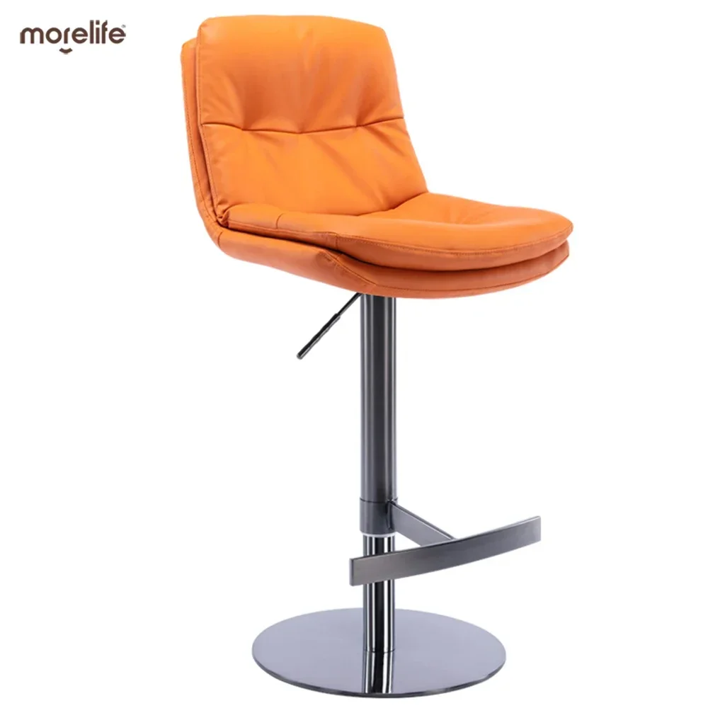 

Classic Design Barstool With Backrest High Footstool Rotary Lift Function For Bars And Kitchens Bar Chair Counter Stools Chairs