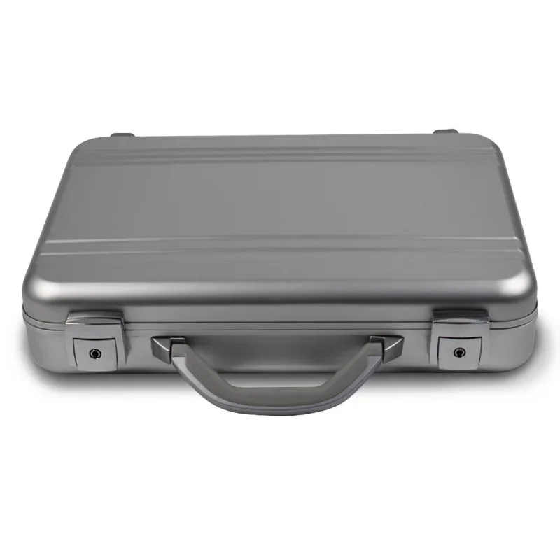 Maleta de aleación de aluminio de alta calidad, caja de documentos de negocios, bolsa de computadora, caja de herramientas de equipo, dinero, caja fuerte, caja de instrumentos