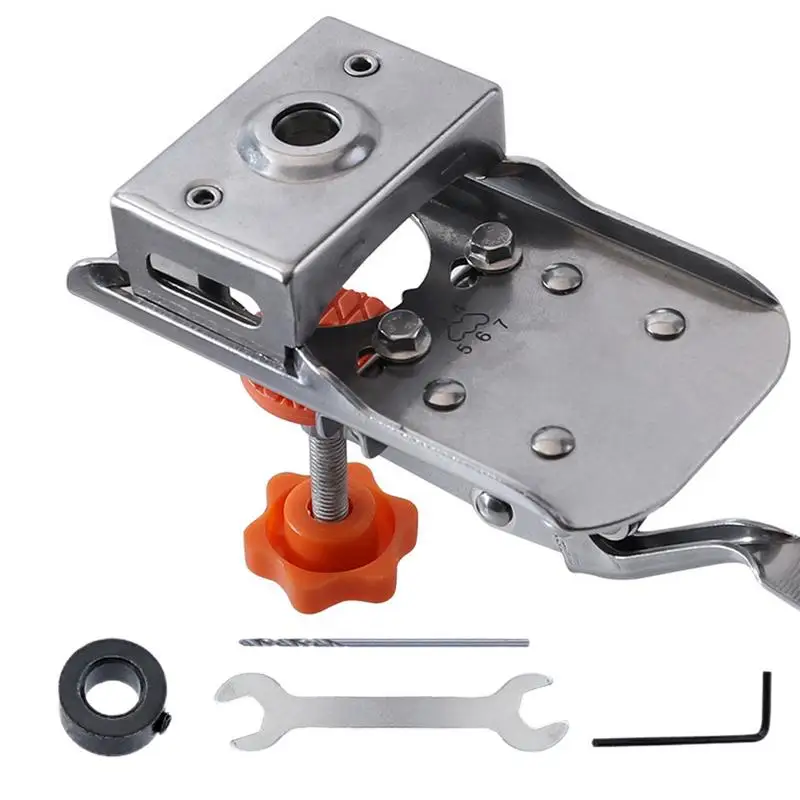 

Hinge Hole Drilling Jig Positioner Puncher For Door Hinge Hole Drilling Adjustable Design Hole Positioning Tool For Wardrobe