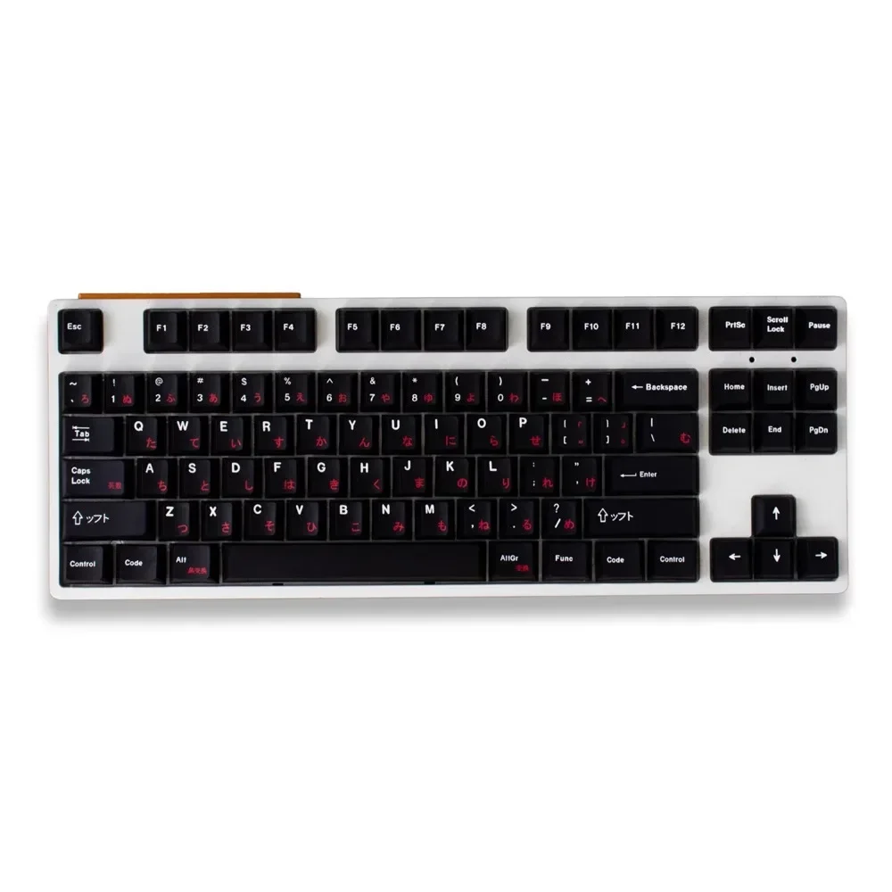 Japanese Mechanical Keyboard Keycaps GMK WoB Red Cyrillic 131 Keys Cherry Original Height PBT for MX Switches