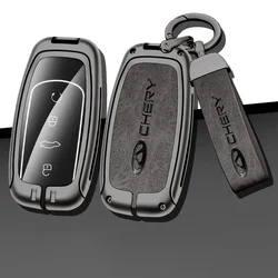 For Chery Tiggo 8Pro 7Plus Arrizo8 Omenda Remote Control Keychain Keyless Interior Accessories Zinc Alloy Car Key Case Cover