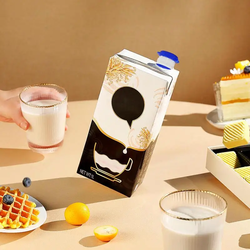 

Milk Bottle Pourer 2Pack Milk Jug Caps Leak Proof Pouring With Lid For Family Gathering Various Paper Bags Dairy Shoppe