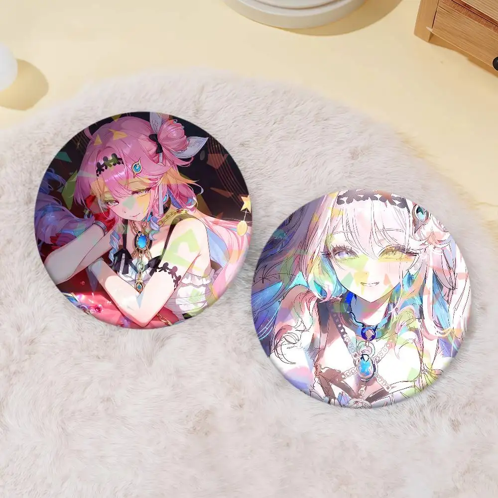 Game Wuthering Waves DENIA Badge Set Glass Shine Brooches Lapel Backpack Costume Gifts Decoration birthday