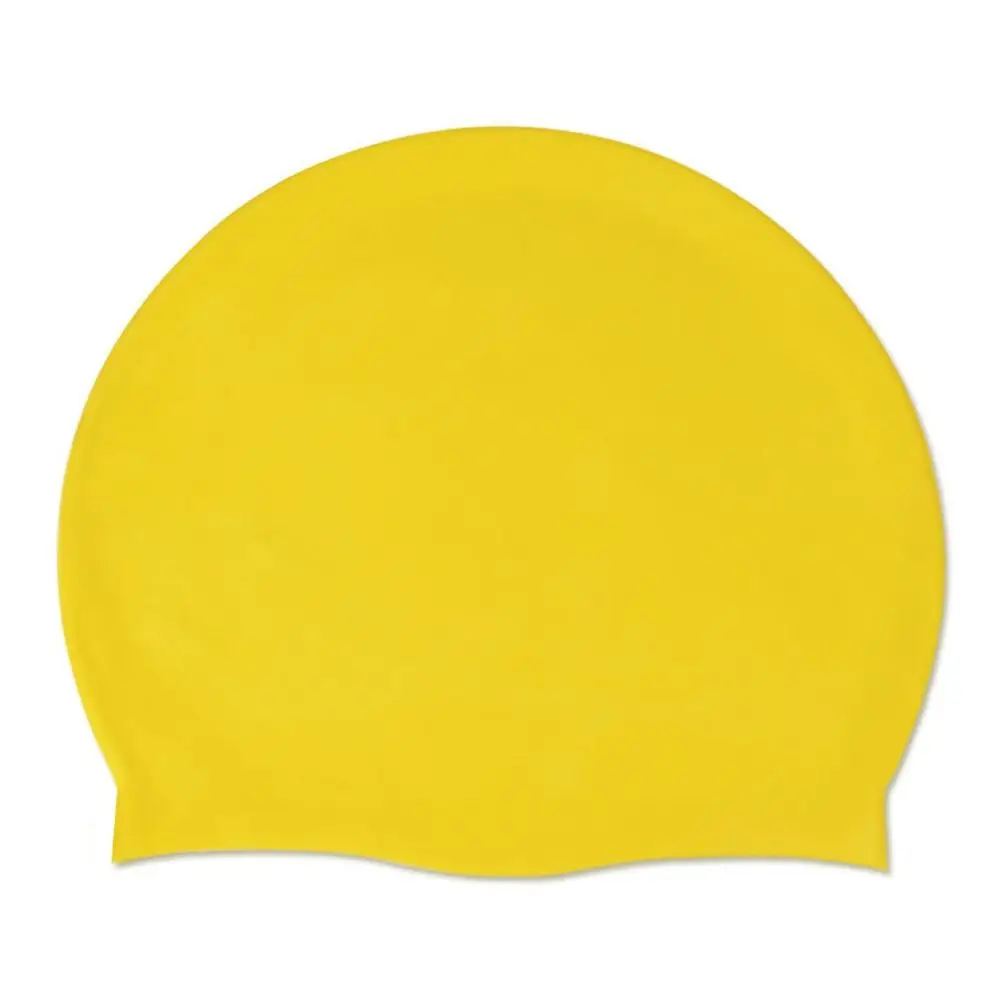 Bonés de Natação de Silicone para Homens e Mulheres Impermeável, Boné de Piscina, Protege Orelhas, Cabelo Comprido, Grande, Elástico Alto, Chapéu Mergulho, Adultos