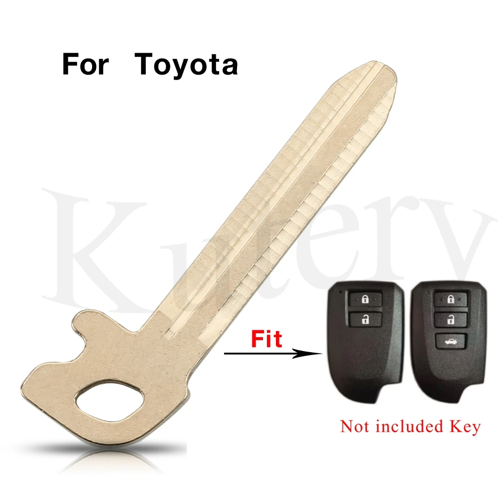 jingyuqin Uncut Key Blade Key Blank Emergency Smart Card Key Blade For Toyota Verso Vios After 2013 Uncut blank keys Replace