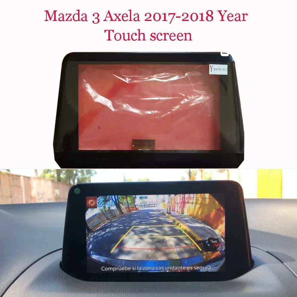 7inch Digitizer for Mazda 3 Alexa 2017 2018 With Glass Cover  Touch Panel Touch Screen Navigation Radio Repair