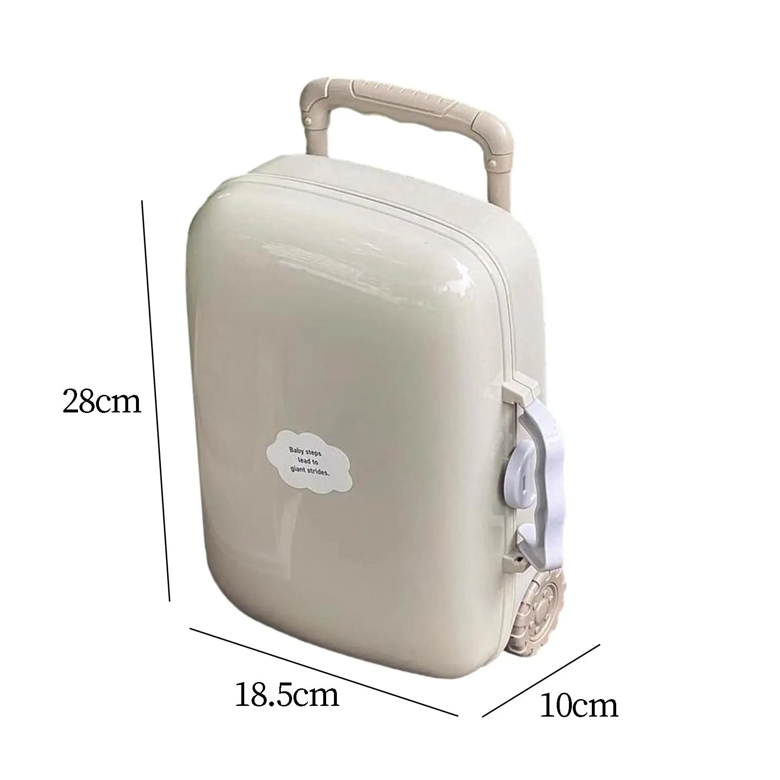 Kids Carry on Suitcase Toy for Boys Girls Pretend Play Travel Gear Beach Photo Props Lightweight Storage Box Gift