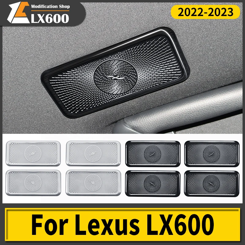 

For 2022 2023 Lexus Lx600 Roof Loudspeaker Horn Frame LX 600 Interior Upgraded Stainless Steel Accessories Modification