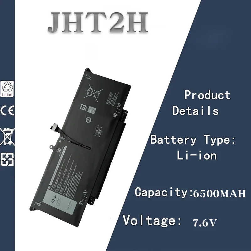 

Laptop Battery for Dell Latitude 7310 / 7410 - Compatible with JHT2H, 7CXN6 | 7.6V 6500mAh Replacement Battery
