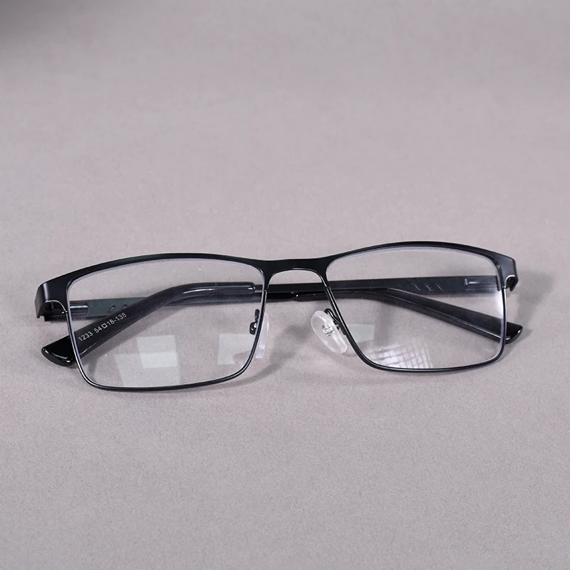 Männer Business Vollformat Design Lesebrille Blau Licht Blockieren Flexible Klassische Retro Presbyopie Brillen Mit Frühling +1 – Detail 3
