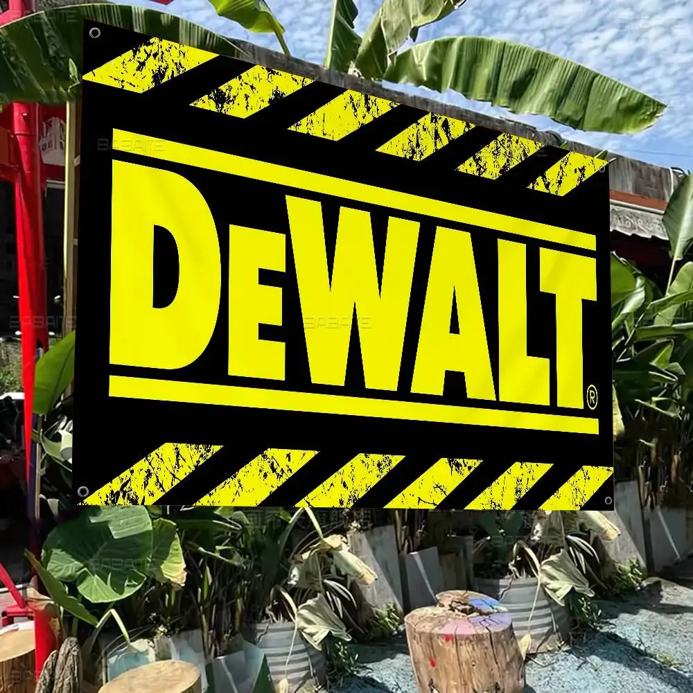 D-DeWalt Large Size Shop Art Promotion Advertising Booth Flag Hanging Banners