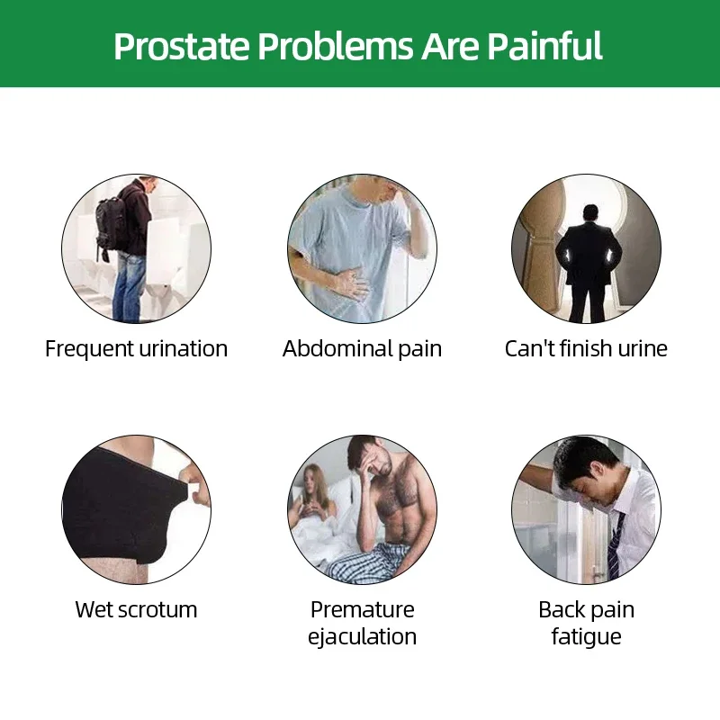 Prostate Treatment Medicine Gel Natural Herbal Chronic Prostatic Hyperplasia Frequent Urination Prostatitis Cure 5pcs/box