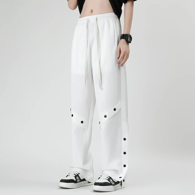 Fashion Casual Pants Men's 2024 Fall Cool Pants Autumn High Street n straight casual fashion show high wide leg pants