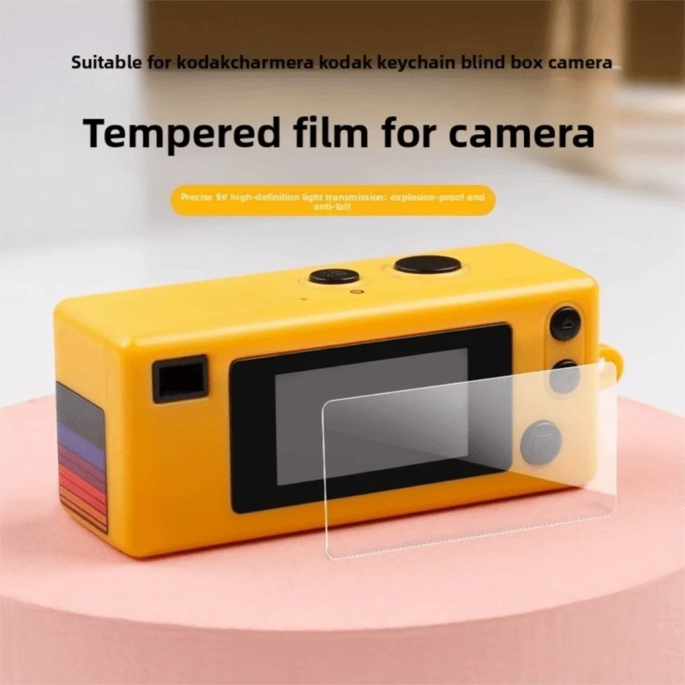 9H for Kodak Camera Tempered Glass Screen Portable Transparent Digital Camera Screen Protector Keychain Camera Accessory