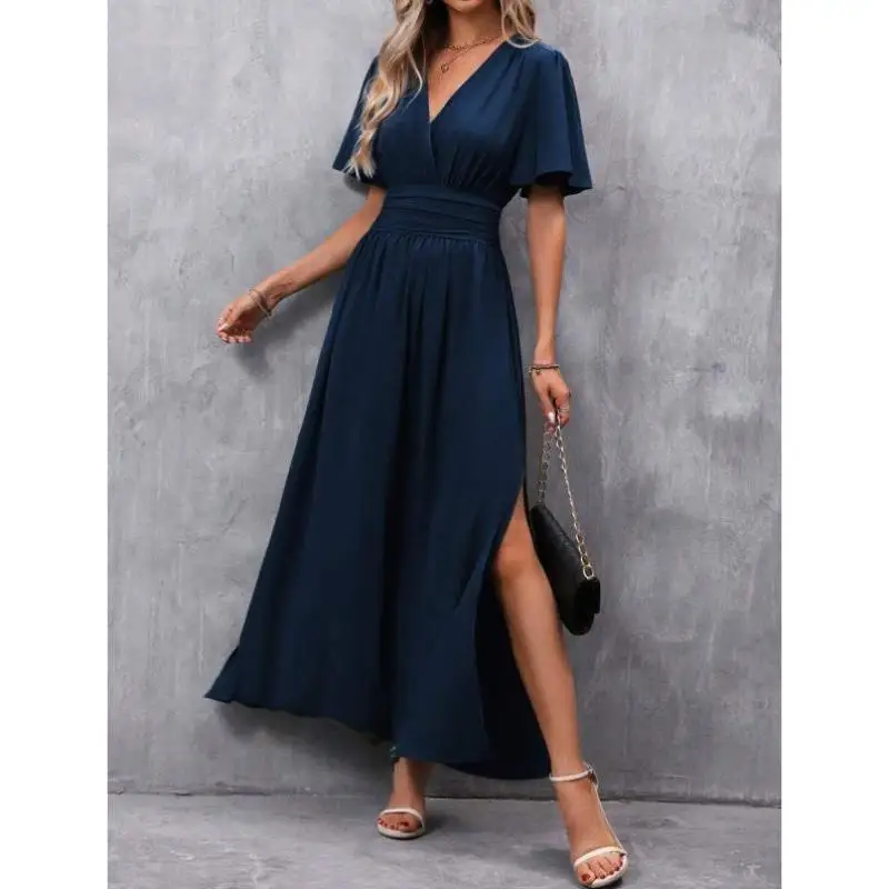 

New Sve Pleated Waist Knee-Length Dr Casual Sport Suit Seven-Sve Autumn Season Faion Women's Dr