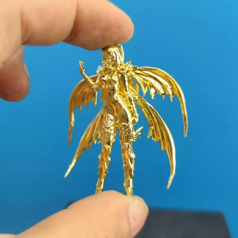 Brass Angel Action Figures Necklace Pendant Individuality Demon Wings Miniature Decor Desktop Car Interior Ornament Accessories