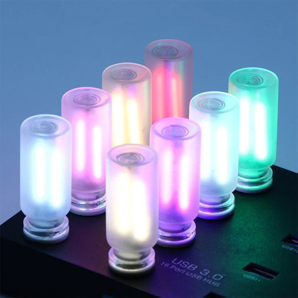 Car Frosted Glass Atmosphere Light USB Touch Control LED Light Bulb Incandescent Lamp LED Filament Bedroom Night Decoration