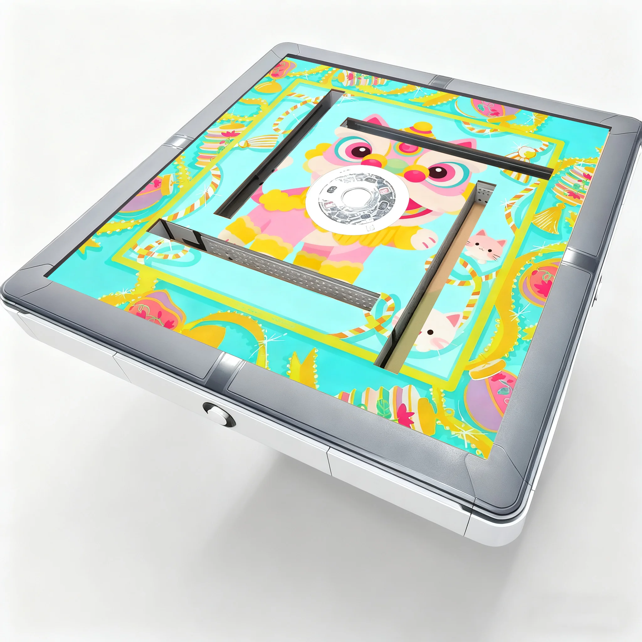 

3-in-1 Luxury Modern Automatic Mahjong Table | Foldable Portable Space-Saver Home | Poker Dining Table 1.42-1.73 Inch Tiles