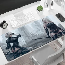 NieR Automata 2b 마우스 패드 900x400 마우스 패드 긴 Notbook 컴퓨터 마우스 패드 패션 게임 데스크 매트 게이머 키보드 마우스 매트 XL