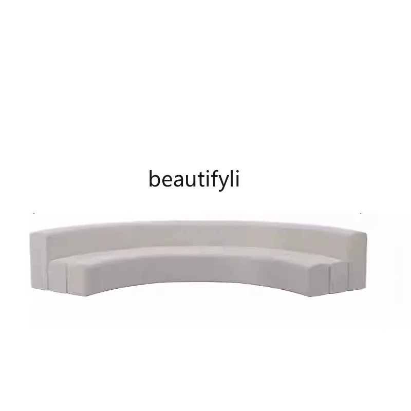 

S Полукруглый изогнутый диван особой формы для офиса, салона красоты, вестибюля отеля, зона отдыха, прием и переговоры