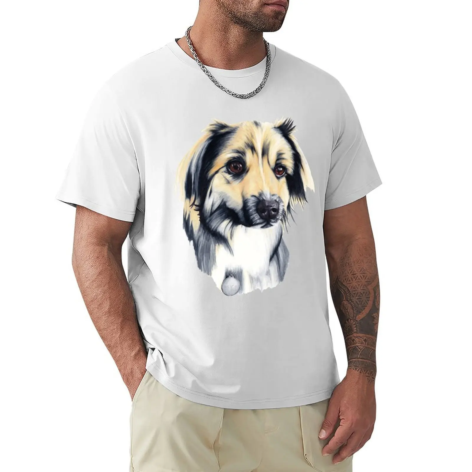 German Shepherd Hugo T-Shirt cute tops animal prinfor boys customs cute clothes mens graphic t-shirts hip hop