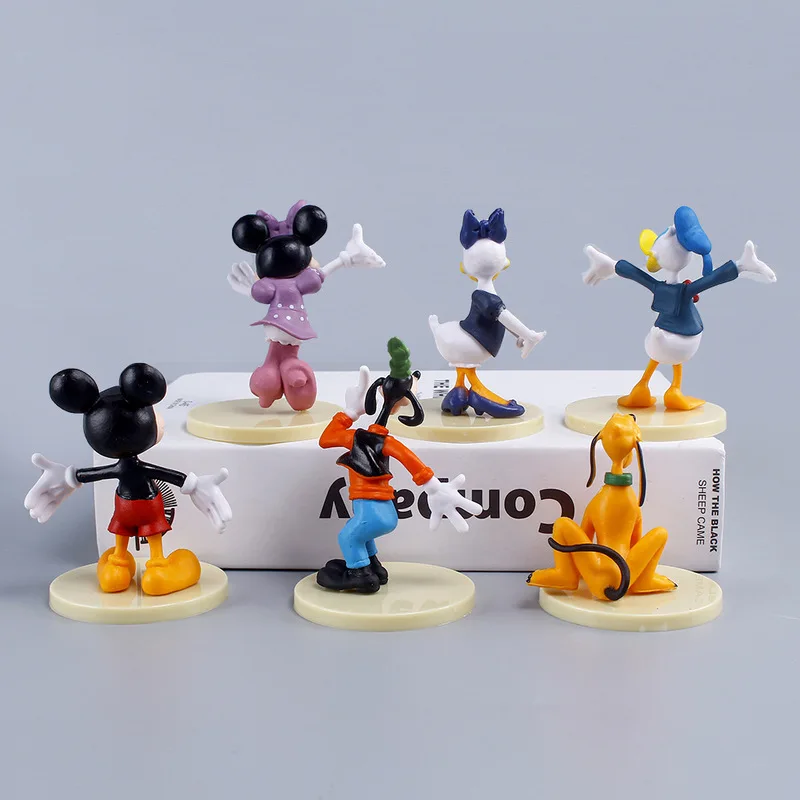 Boîte aveugle de voiture Mickey Minnie Donald, jouet à œuf torsadé, personnage multi-scènes en Pvc, décoration de dessin animé Disney, 2025 Hot Selle