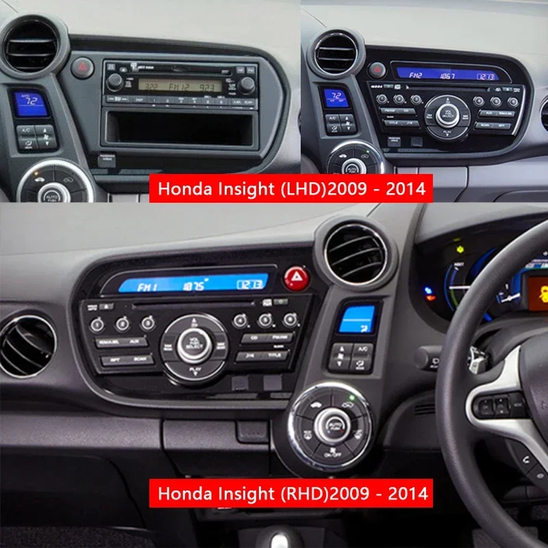 9”Car Stereo Android Auto Carplay Radio Player Navigation GPS For Honda Insight 2 LHD RHD 2009-2014 Head Unit Plug And PlayNODVD