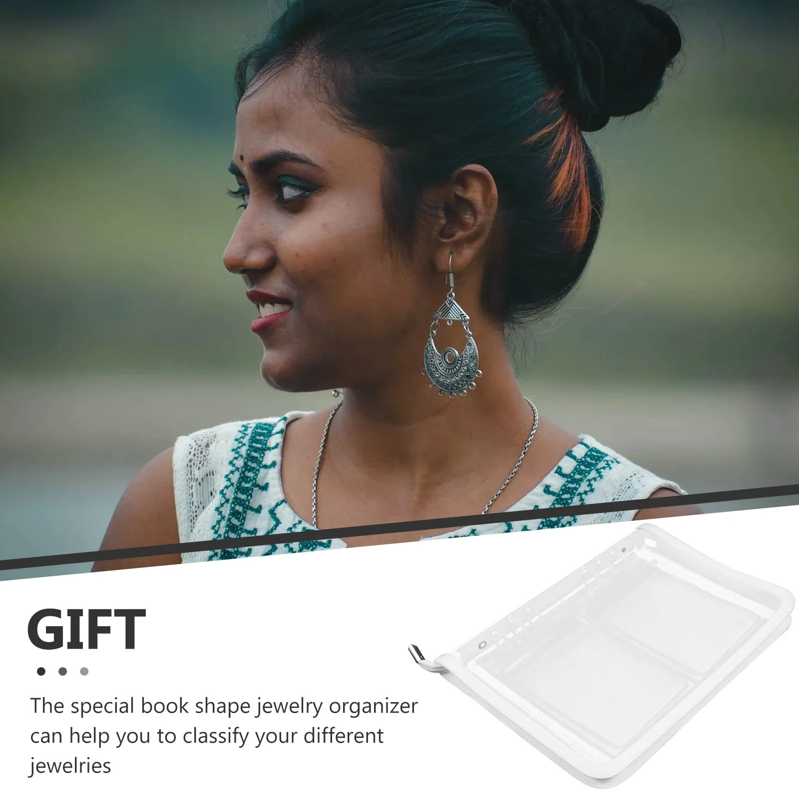 

Набор для хранения украшений: книга-органайзер с 20 внутренними прозрачными листами, защита от окисления, для колец, ожерелий, серег, дорожные мешочки для украшений