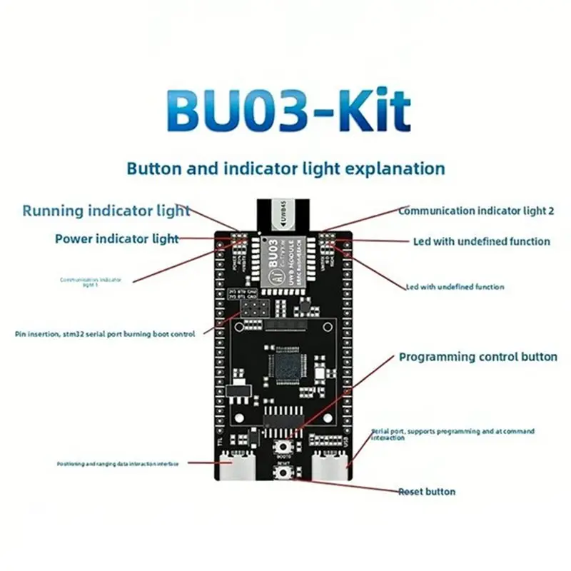 X64A-UWB Development Board 0.96-Inch Display UWB Indoor Bidirectional Ranging And Positioning Module