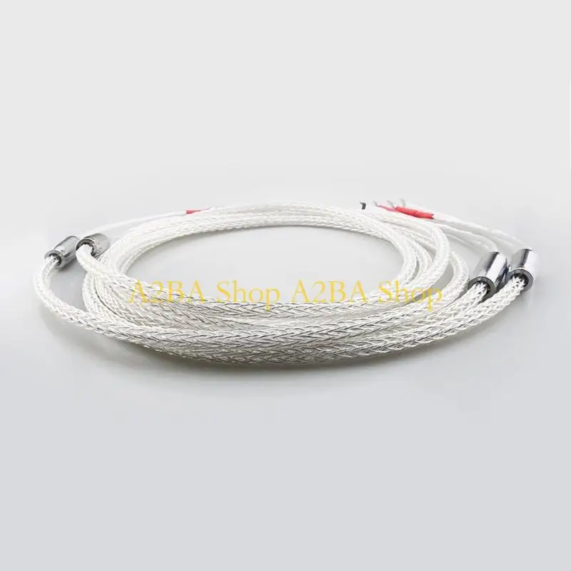 A2BA Heavy Duty Banana Y Spades Speaker Cable Coppered Wire Enhances Auditory