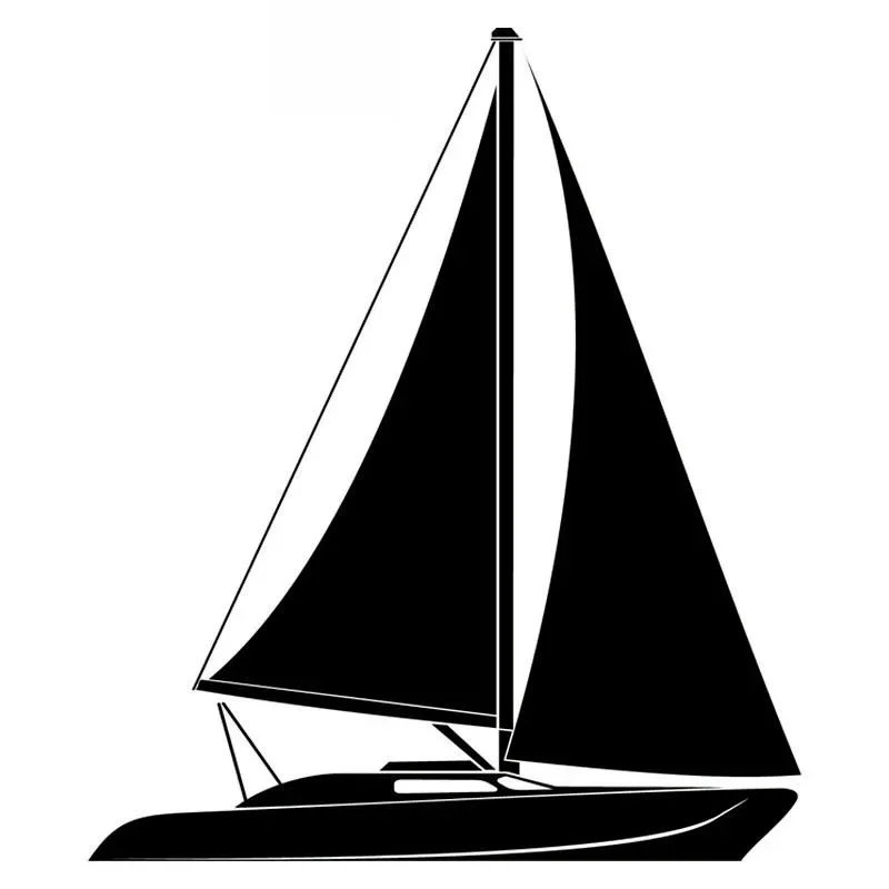 

Car Sticker Sailing Fashion Car Shape Decoration High Quality PVC Car Sticker Waterproof Sunscreen Black/white,14cm*12cm