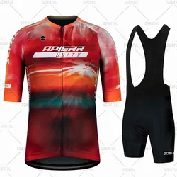 Gobikful-Conjunto de Ropa deportiva para Ciclismo, Jersey transpirable para bicicleta de montaña, pantalones con pechera, Verano