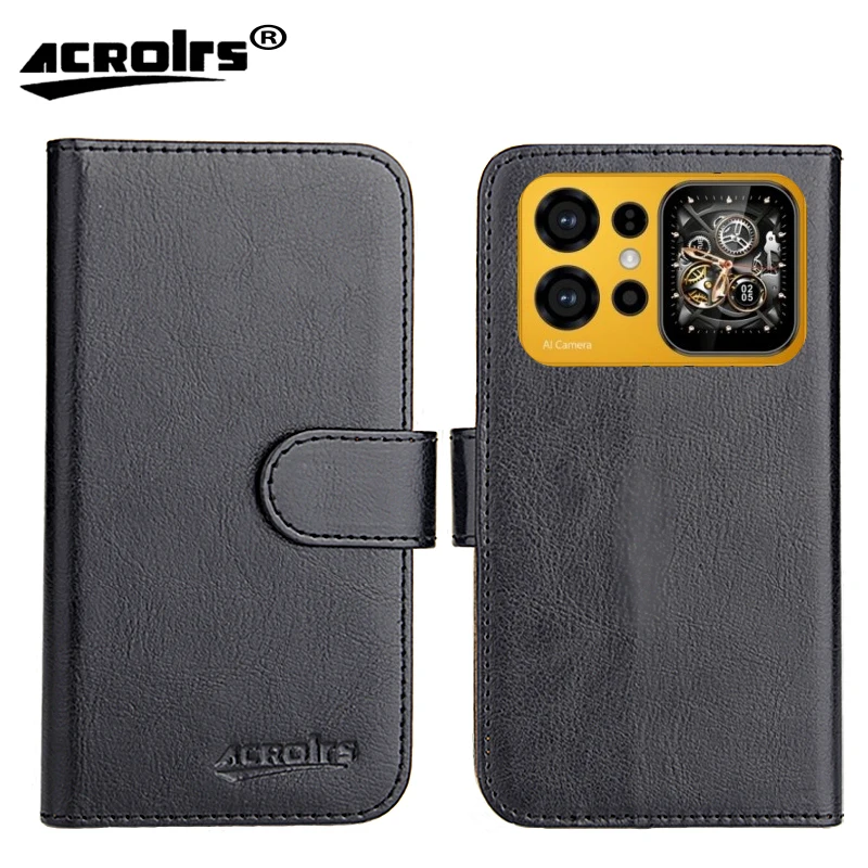 HOTWAV X100 Mecha Case 6 Colors Luxury Stand With Wallet Customize Squirrel Leather Protective Cover Phone