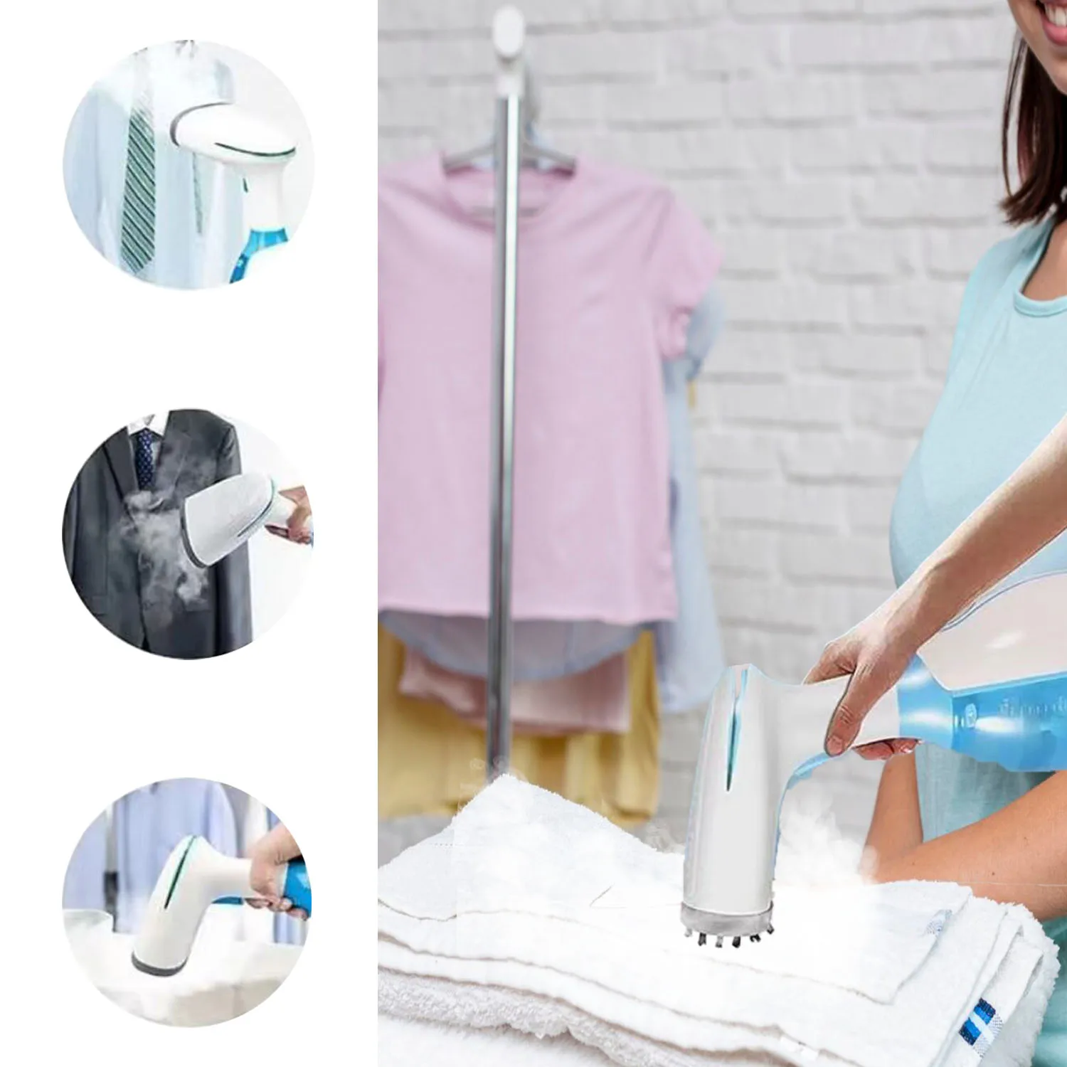 1500W Electric Handheld Garment Steamer Household Fabric Steam Iron 280ml Portable Vertical Fast-Heat For Clothes Ironing