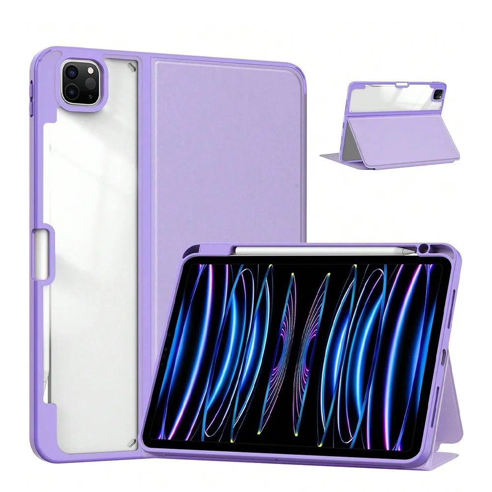 For iPad 2025 Transparent Case For 11th(A16) 10th Pro 12.9 4/5/6th Pro 11 Air 4/5 13 11 10.5 10.2 9.7 M2 M3 M4 mini 6 7 Cover