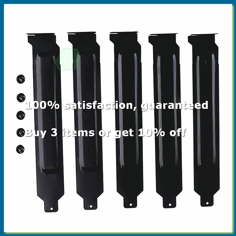 Metal PCI Slot Covers Bracket with Screws 5PCS Full Profile Expansion Dust Filter Blanking Plate