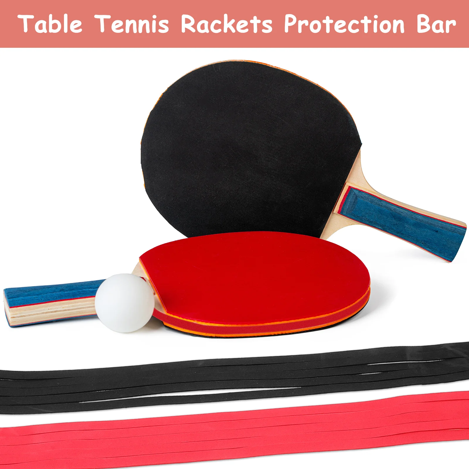 10 قطعة مضرب تنس الطاولة حافة الحرس الشريط سميكة الإسفنج المضادة للتصادم ذاتية اللصق حماية قطاع للتدريب الرياضي #2
