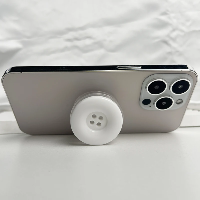 Cute Button Phone Holder Griptok Bracket Grip Tok for IPhone Samsung Universal Accessories Phone Socket Ring Support Stand