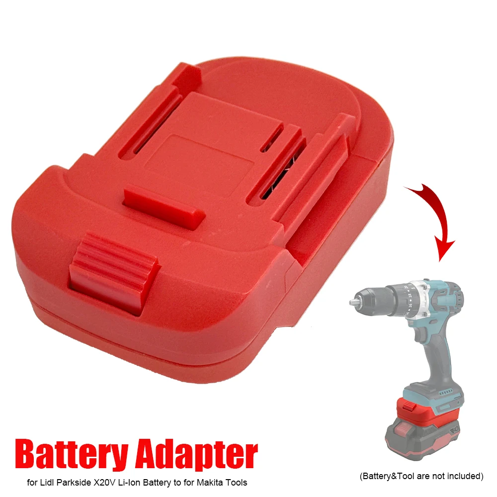 Adaptador para bateria de íon de lítio Lidl Parkside X20V, conversor para adaptador de bateria Makita 18V, ferramenta elétrica sem fio (SEM bateria)